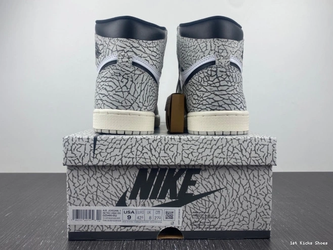 1st Kicks White 1 Air Jordan Cement OG High DZ5485-052 0728